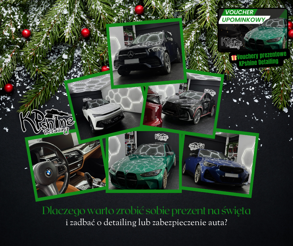 🎁 Dlaczego warto zrobić sobie prezent na święta i zadbać o detailing lub zabezpieczenie auta?