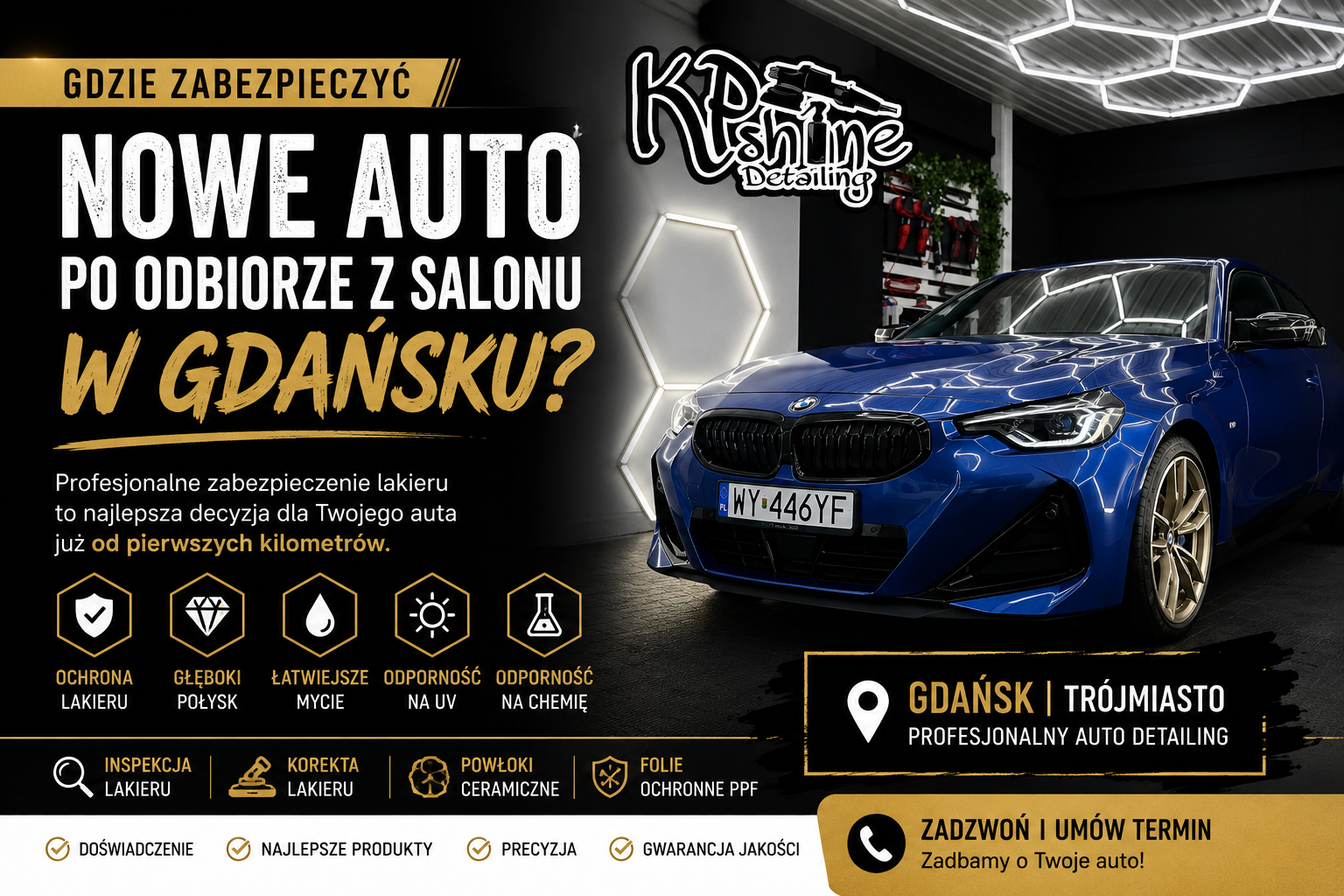 Gdzie zabezpieczyć nowe auto po odbiorze z salonu w Gdańsku?